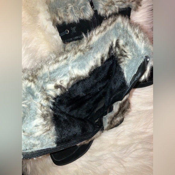 Suede Faux fur NATURALIZER womens wedge mid calf boots - Picture 9 of 15